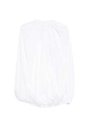 Comme Des Garçons gathered blouse - White