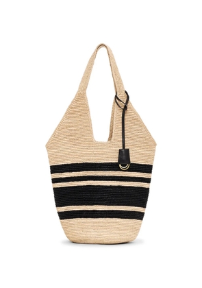 ANINE BING stripes leah tote bag - Neutrals