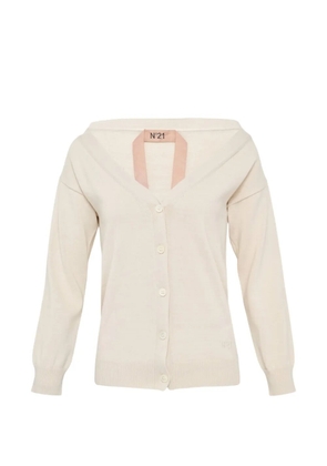 Nº21 buttoned cardigan - Neutrals