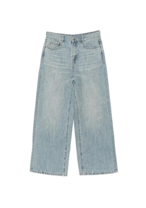 JNBY pin-embellished wide-leg jeans - Blue