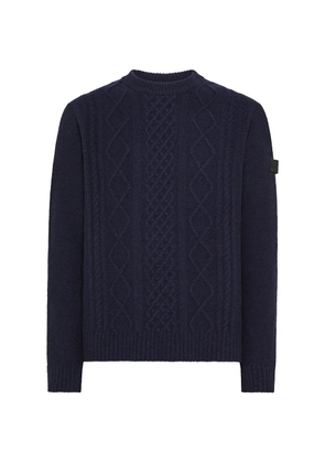 Peuterey cable-knit sweater - Blue