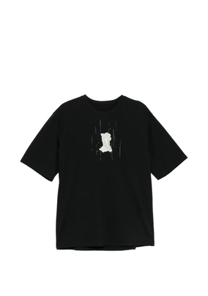 CROQUIS logo-embroidered T-shirt - Black