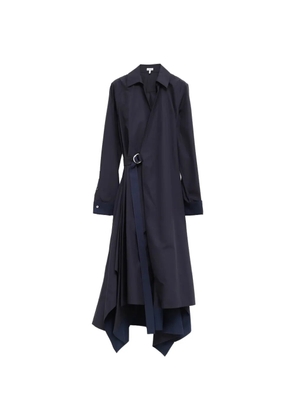 LOEWE layered belted midi dress - Blue