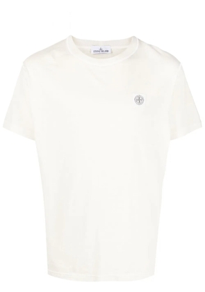 Stone Island Compass-patch cotton T-shirt - Neutrals