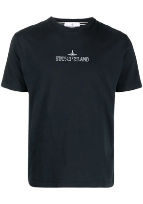 Stone Island logo-print cotton T-shirt - Blue