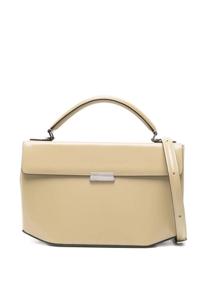 TOTEME medium brushed-leather tote bag - Neutrals