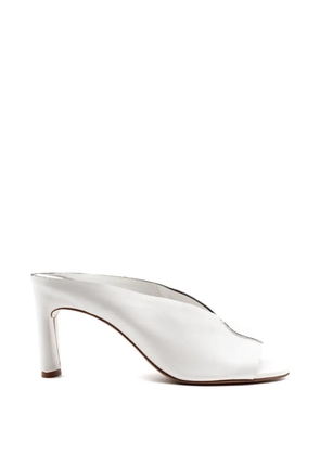 Del Carlo open-toe leather sandals - White
