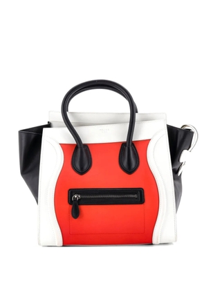 Celine Pre-Owned Tricolor Luggage Bag Leather Mini tote bag - Black