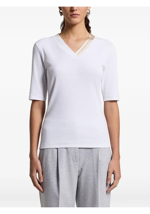 Peserico V-neck T-shirt - White