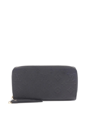 Louis Vuitton Pre-Owned 2015 Monogram Empreinte Zippy long wallets - Black