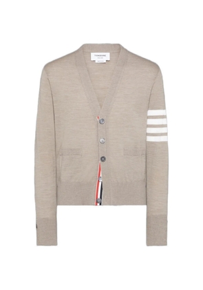 Thom Browne 4-bar V-neck cardigan - Neutrals