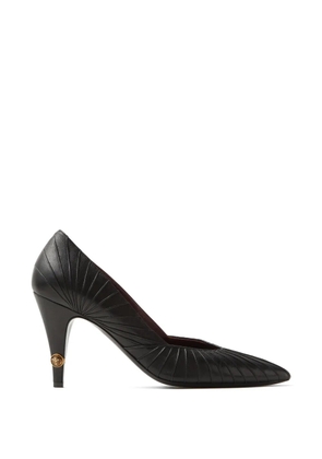Versace Gianni leather pumps 90 mm - Black
