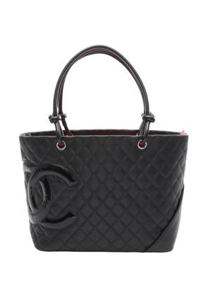 CHANEL Pre-Owned 2011 Large Lambskin Cambon Ligne tote bag - Black