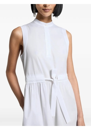 Peserico tie-waist midi dress - White
