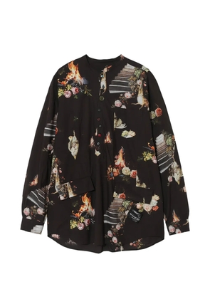Undercover floral print shirt - Black