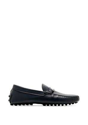 Tod's braided-trim loafers - Blue