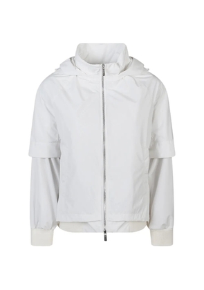 Moorer Talitha hooded jacket - White