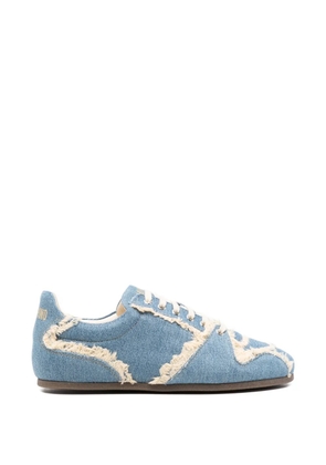 Moschino frayed sneakers - Blue
