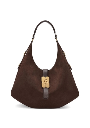 GANNI large Kat shoulder bag - Brown