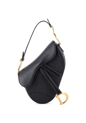 Christian Dior Pre-Owned Saddle Handbag Leather Mini shoulder bag - Black