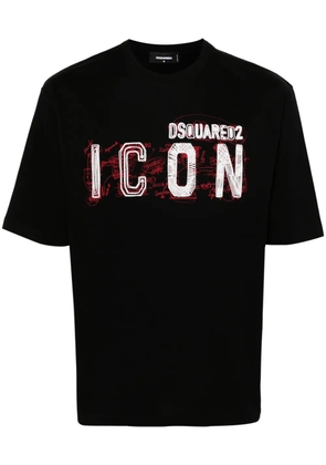 DSQUARED2 logo-print cotton T-shirt - Black