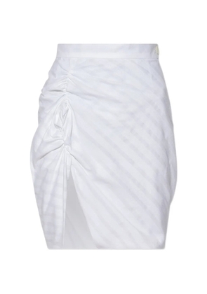 Vivienne Westwood striped gathered skirt - White