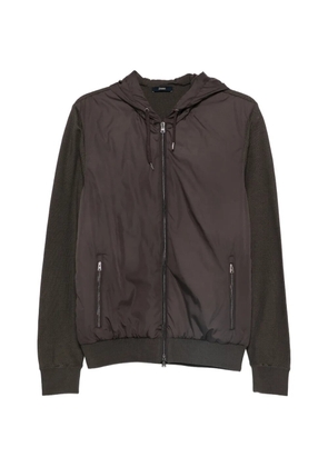 Herno zip-up hooded jacket - Brown