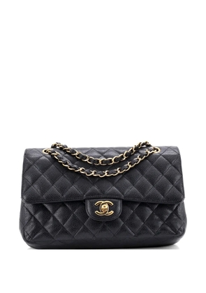 CHANEL Pre-Owned Classic Double Flap Bag Quilted Caviar Medium shoulder bag - Black