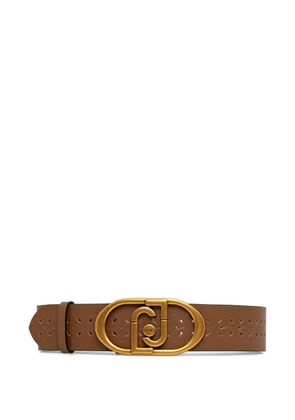 LIU JO logo-buckle belt - Brown