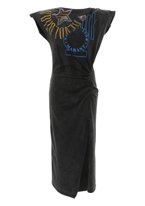 MARANT ÉTOILE Nadela gathered-detail dress - Grey