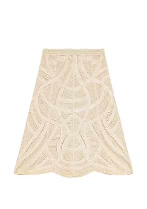 Maje crochet skirt - Neutrals