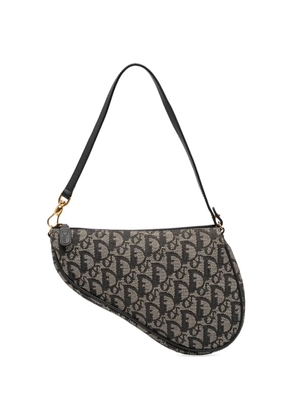 Christian Dior Pre-Owned 2011 Mini Diorissimo Canvas Saddle Pochette shoulder bag - Blue