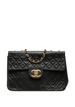 CHANEL Pre-Owned 1991-1994 Maxi XL Classic Lambskin Single Flap shoulder bag - Black