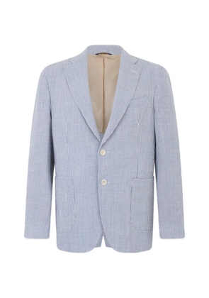 Brooks Brothers seersucker single-breasted blazer - Blue