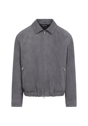Brunello Cucinelli suede zip jacket - Grey