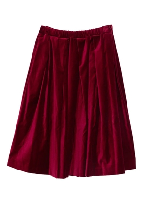 Comme Des Garçons pleated midi skirt - Red