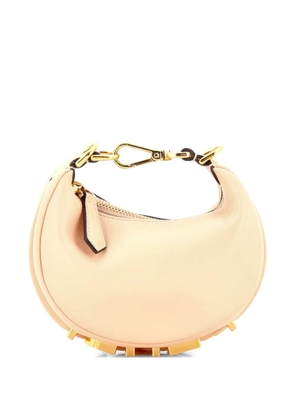 Fendi Pre-Owned Fendigraphy Bag Leather Nano hobo bag - Neutrals