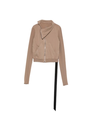 Rick Owens DRKSHDW Micro Mountain zip fastening hoodie - Brown