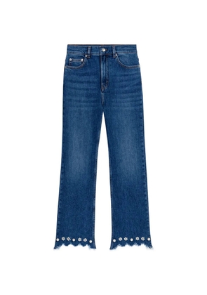Maje embellished frayed jeans - Blue