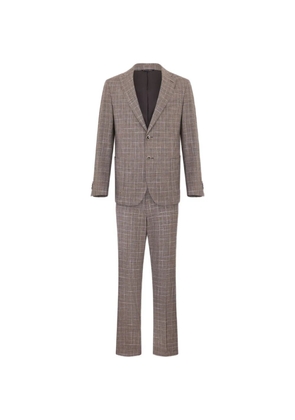 Brooks Brothers Glen plaid suit - Brown