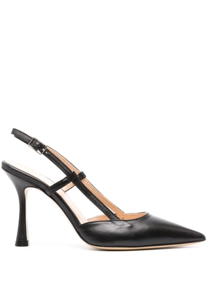 P.A.R.O.S.H. 100mm leather slingback pump - Black