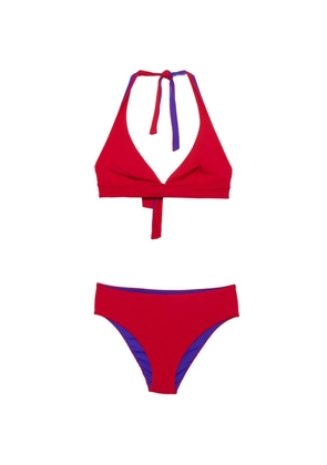 Fisico triangle two-piece bikini - Red