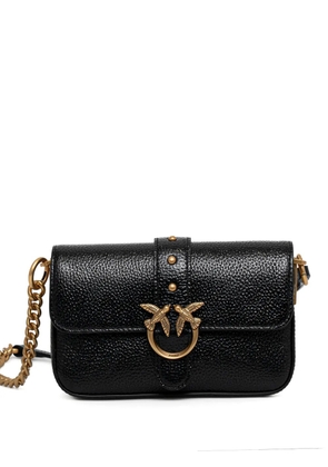 PINKO Love Birds leather mini crossbody bag - Black