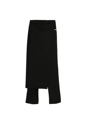 Sportmax asymmetric panel trousers - Black