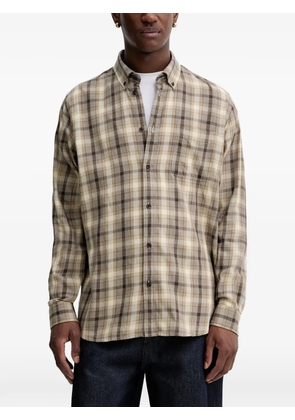 Les Deux Kent check-pattern shirt - Neutrals