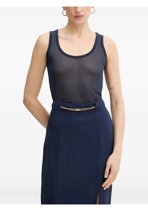 PINKO semi-sheer tank top - Blue