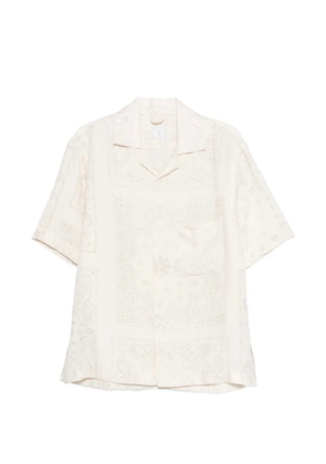 Eleventy paisley short-sleeves shirt - Neutrals