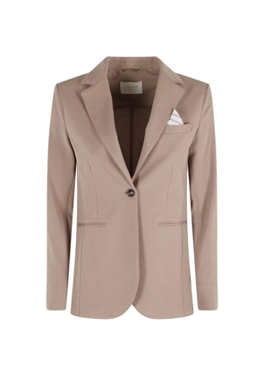 Circolo 1901 honeycomb slim blazer - Neutrals