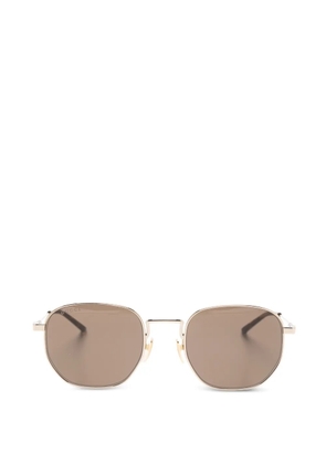 Gucci Eyewear geometric-frame sunglasses - Gold