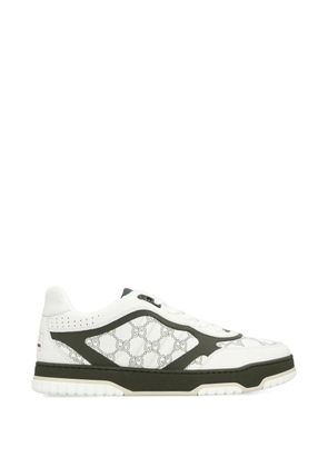 Gucci gg motif leather sneakers - White